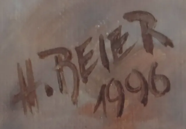 Signature H. BEIER et date 1996, en bas à gauche du tableau