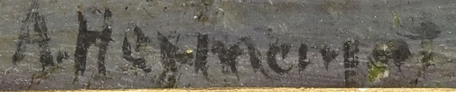 Signature 2 — Abraham Hermanjat · At the lower right of the painting