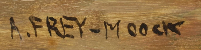 Signature — Adolf Frey-Moock · bas gauche