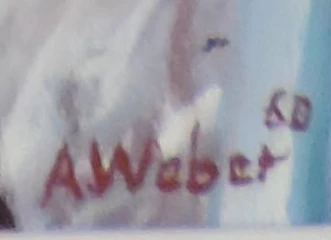 Signature — Adolf Weber · bas droite