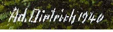 Firma 8 — Adolf Dietrich · In basso a sinistra