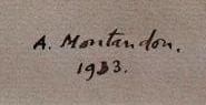 Signature — Aimé Montandon · At the lower right of the drawing.