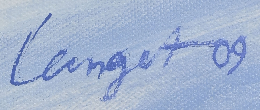 Signature — Alain Longet · Dans l’angle inférieur droit, au recto.