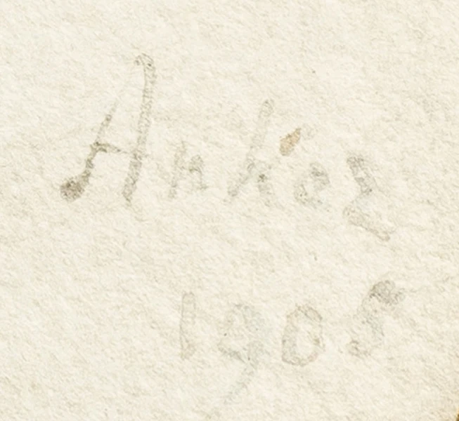 Signature 2 — Albert Anker · En bas à droite