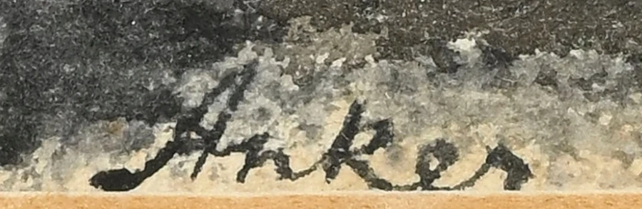 Signature 1 — Albert Anker · En bas à gauche
