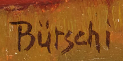 Firma — Albert Bütschi · In basso a sinistra