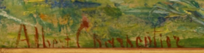 Signature 1 — Albert Charpentier · En bas à gauche de la peinture.