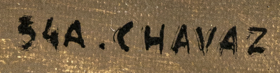 Signature 5 — Albert Chavaz · En haut à droite de la peinture