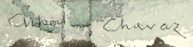 Signature 9 — Albert Chavaz · En bas à gauche
