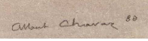 Signature 8 — Albert Chavaz · En bas à droite