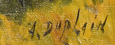 Signature 5 — Albert Duplain · En bas à droite
