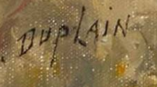 Signature 8 — Albert Duplain · En bas à gauche