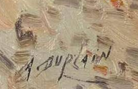 Signature 7 — Albert Duplain · en bas à gauche