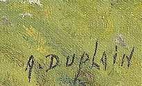 Signature 10 — Albert Duplain · En bas à droite