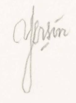 Signature 9 — Albert-Edgar Yersin · En bas à droite de la feuille, sous l’image imprimée.