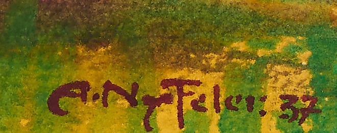 Signature 2 — Albert Nyfeler · En bas à droite