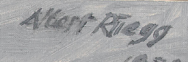 Signatur — Albert Rüegg · Oben rechts