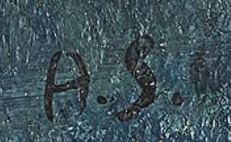 Monogram 4 — Albert Schmidt · Lower right