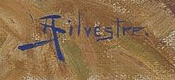 Firma 2 — Albert Silvestre · In basso a destra sulla tela