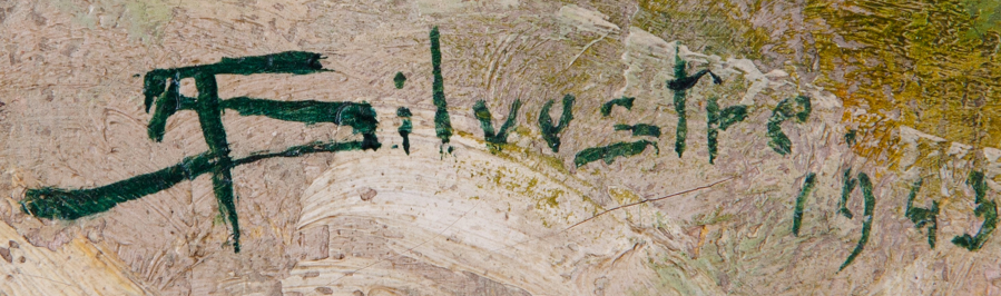 Firma 3 — Albert Silvestre · In basso a destra sulla tela