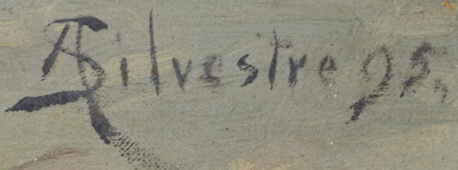 Firma 4 — Albert Silvestre · In basso a destra sulla tela