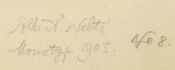Signature — Albert Welti
