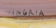 Signatur 2 — Alexandre Cingria · Unten mittig auf dem gemalten Beckenrand.