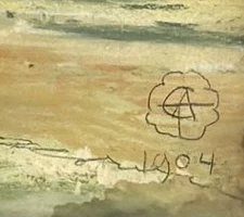 Monogramm 1 — Alexandre Cingria · Unten rechts auf der Bildfläche.
