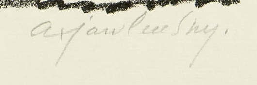Signature 2 — Alexej von Jawlensky · En bas à droite, sous l’image imprimée.