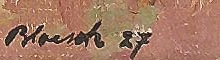 Signature — Alfred Bloesch · Lower right