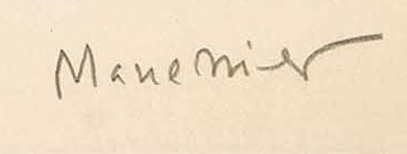 Signature 7 — Alfred Manessier · En bas à droite, dans la marge de la feuille.