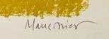 Signature 2 — Alfred Manessier · Dans la marge inférieure droite, sous l’image imprimée.