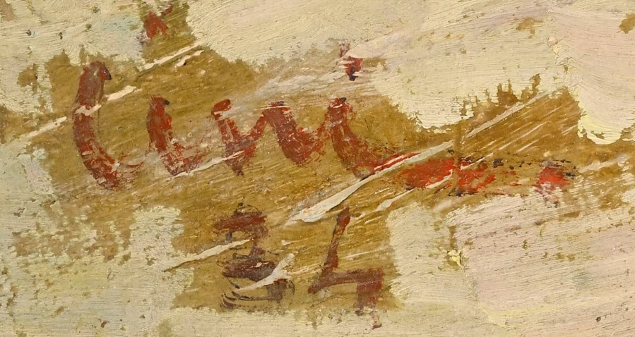 Firma 1 — Alfredo Cini · Nella parte inferiore sinistra della tela.