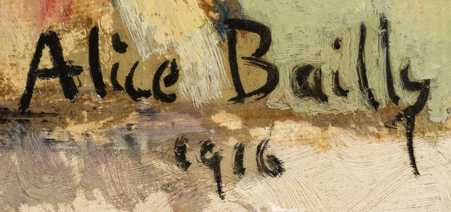 Signature 1 — Alice Bailly · En bas à droite