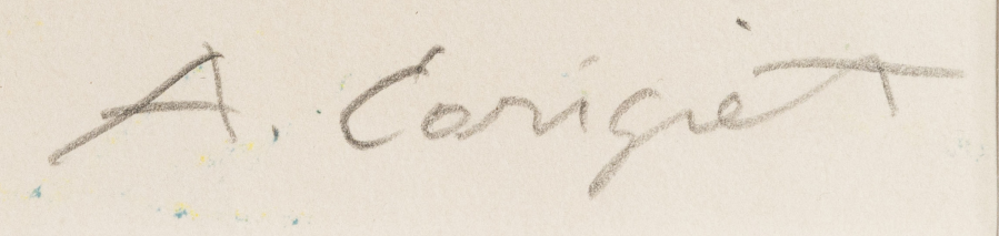 Signature 4 — Alois Carigiet · Lower right, in the lithograph’s margin.