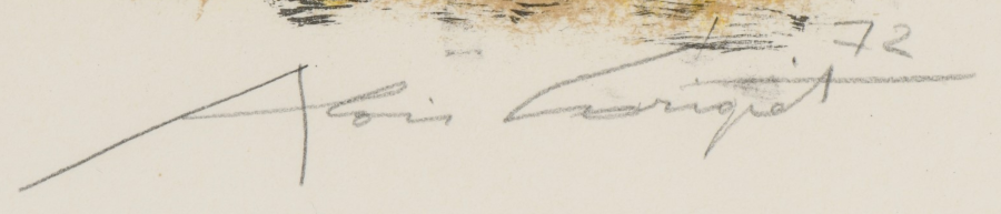 Signature 2 — Alois Carigiet · In the lower right margin of the work.