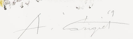 Signature 6 — Alois Carigiet · In the lower-right margin, below the image.