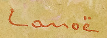 Signature 3 — Alphonse Lanoë · En bas à droite