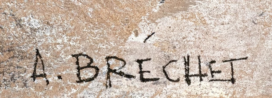 Firma 1 — André Bréchet · In basso a destra dell’opera.
