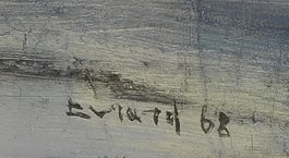 Signatur — André Evrard · Unten rechts auf der Leinwand.