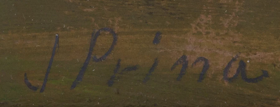 Signature 3 — André Julien Prina · En bas à droite de la surface peinte.