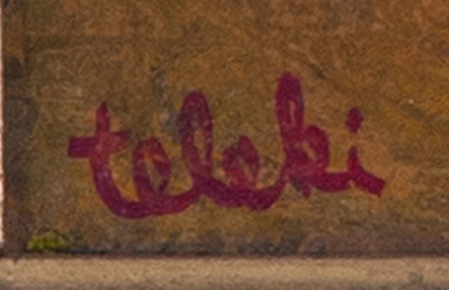 Signature 4 — André Teleki · Dans l’angle inférieur gauche de la surface peinte.