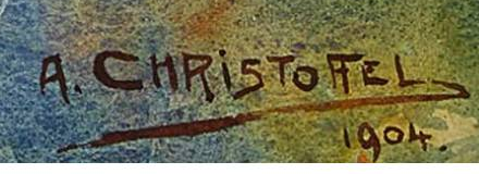 Signature 1 — Anton Christoffel · Lower right