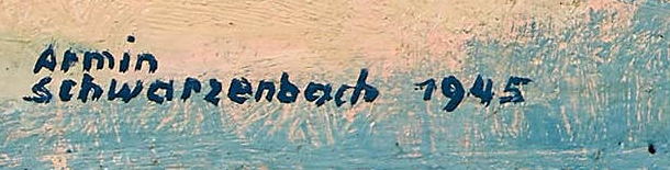 Signature 2 — Armin Schwarzenbach · En bas à gauche