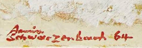 Signature 6 — Armin Schwarzenbach · En bas à gauche