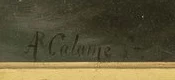 Signature 5 — Arthur Calame · En bas à gauche de la toile.