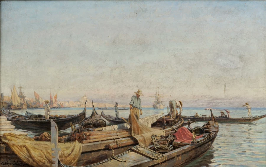 Signature 2 — Arthur Calame · Dans l’angle inférieur gauche de la toile.