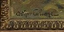 Signature 3 — Arthur Calame · En bas à gauche de la peinture.
