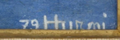 Signatur — Arthur Hurni · Unten rechts auf der bemalten Fläche.