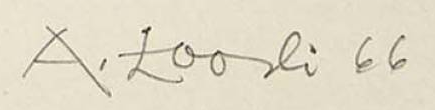 Signature 2 — Arthur Loosli · Dans la marge inférieure droite, hors de l’image gravée.